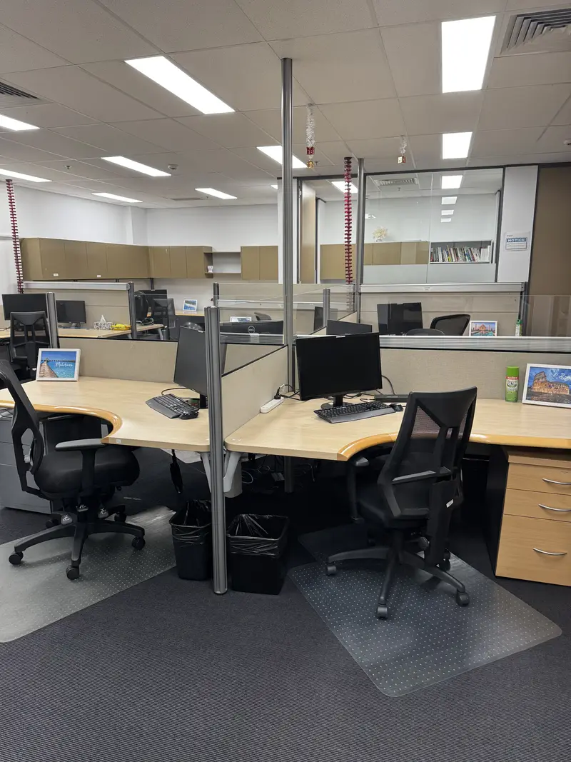 Office space cleaned to a high standard by Apex Corporate Cleaning